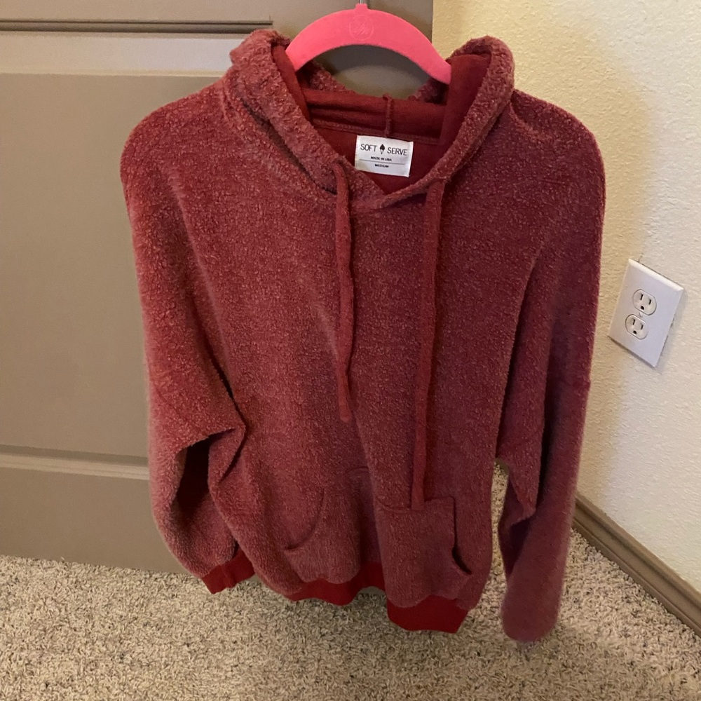 Cloud Cotton Hoodie Brick Red Size M